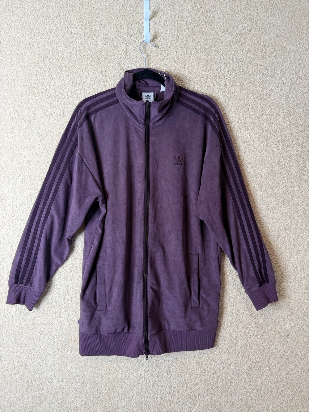 Adidas Originals Adicolor Suede Track Jacket Shadow Maroon NWT M